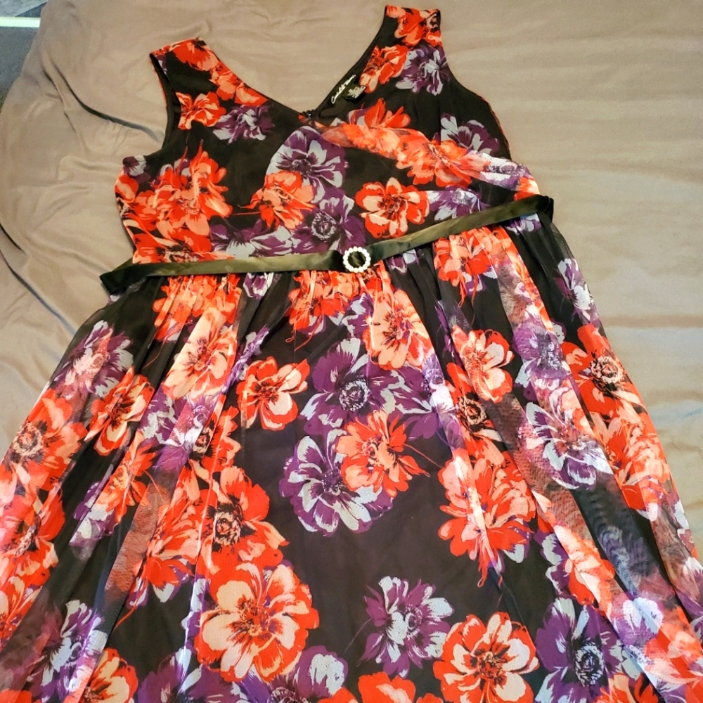 Plus Size Floral Dress